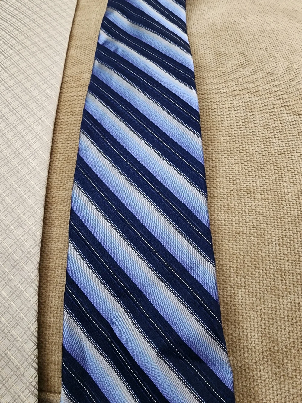 Calvin Klein Men's Tie Set - Beige, Light Gray, and Blue